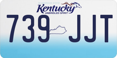 KY license plate 739JJT