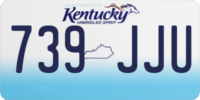KY license plate 739JJU