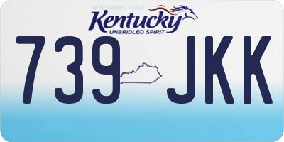 KY license plate 739JKK