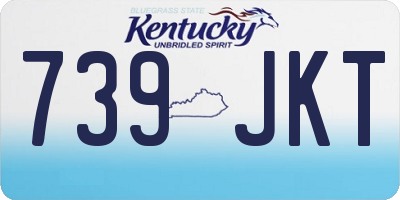KY license plate 739JKT