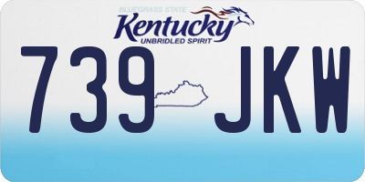KY license plate 739JKW