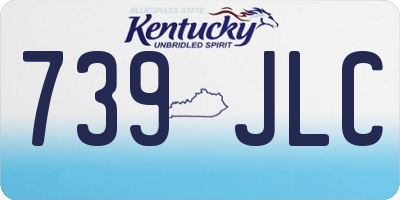 KY license plate 739JLC