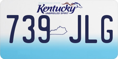 KY license plate 739JLG