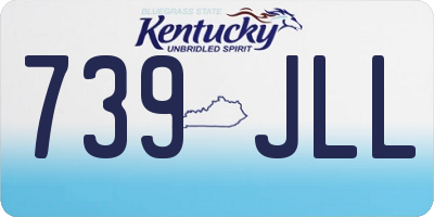 KY license plate 739JLL
