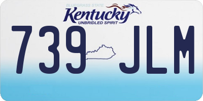 KY license plate 739JLM