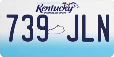 KY license plate 739JLN