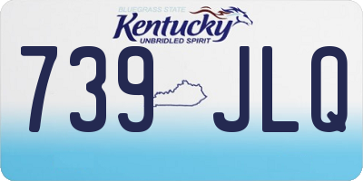 KY license plate 739JLQ