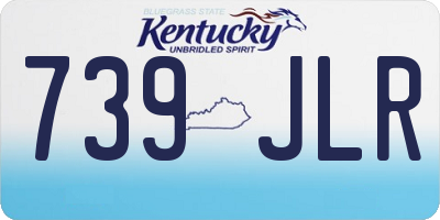 KY license plate 739JLR