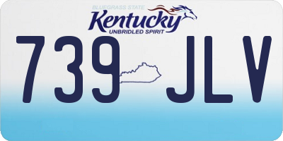 KY license plate 739JLV