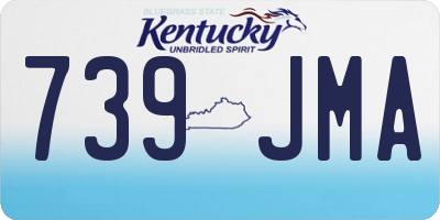 KY license plate 739JMA