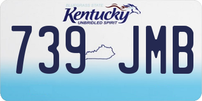 KY license plate 739JMB