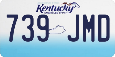 KY license plate 739JMD
