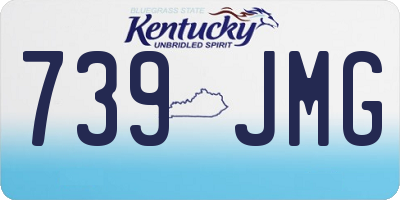 KY license plate 739JMG