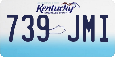 KY license plate 739JMI
