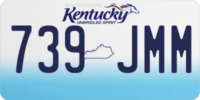KY license plate 739JMM