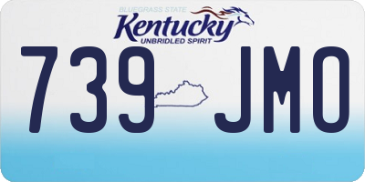 KY license plate 739JMO