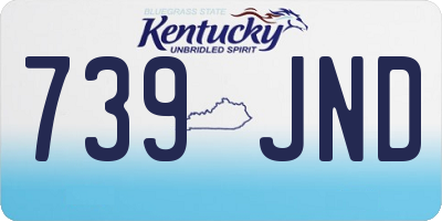 KY license plate 739JND