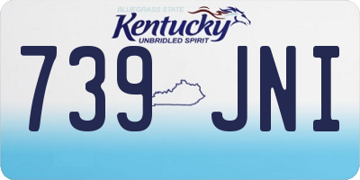 KY license plate 739JNI