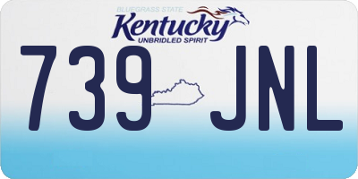 KY license plate 739JNL