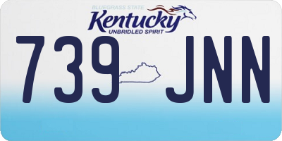KY license plate 739JNN