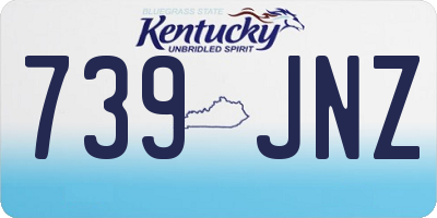 KY license plate 739JNZ