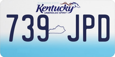 KY license plate 739JPD