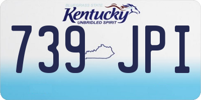 KY license plate 739JPI