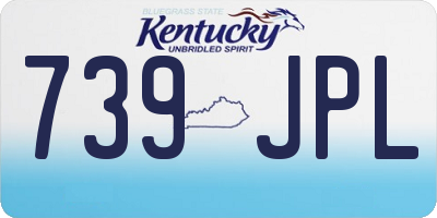 KY license plate 739JPL