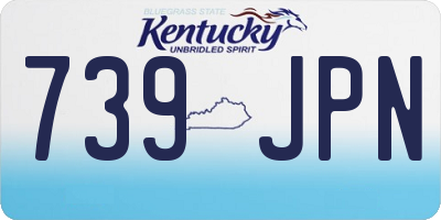 KY license plate 739JPN