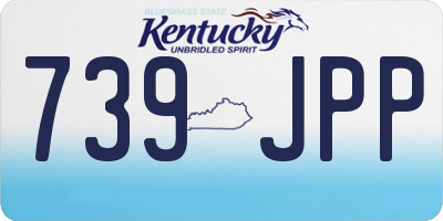 KY license plate 739JPP