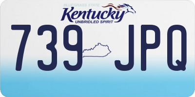 KY license plate 739JPQ