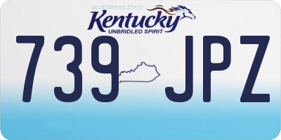 KY license plate 739JPZ