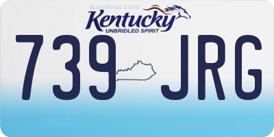 KY license plate 739JRG