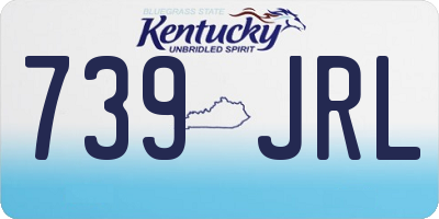 KY license plate 739JRL