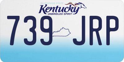 KY license plate 739JRP