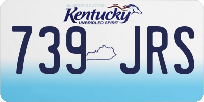 KY license plate 739JRS