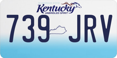 KY license plate 739JRV