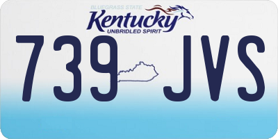KY license plate 739JVS