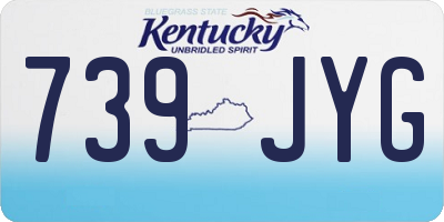 KY license plate 739JYG