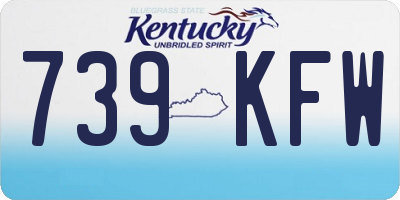 KY license plate 739KFW