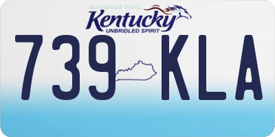 KY license plate 739KLA