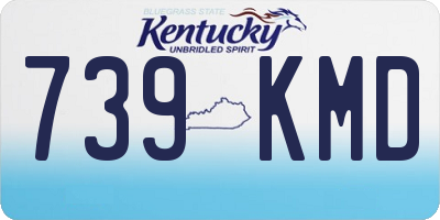 KY license plate 739KMD