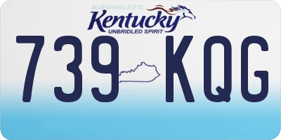 KY license plate 739KQG
