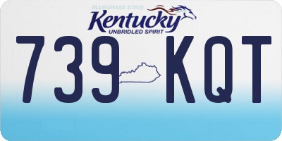 KY license plate 739KQT