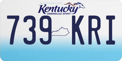 KY license plate 739KRI