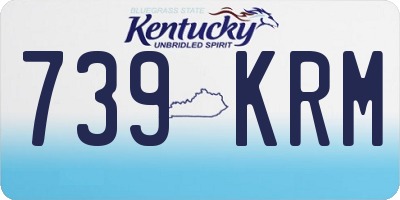 KY license plate 739KRM