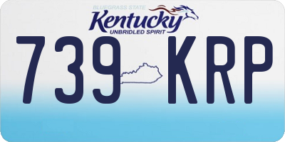 KY license plate 739KRP