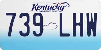 KY license plate 739LHW