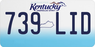 KY license plate 739LID