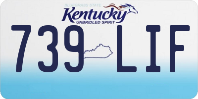 KY license plate 739LIF